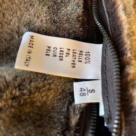 Longhi Brown Leather Jacket (Size 48) - Picture 9 of 10